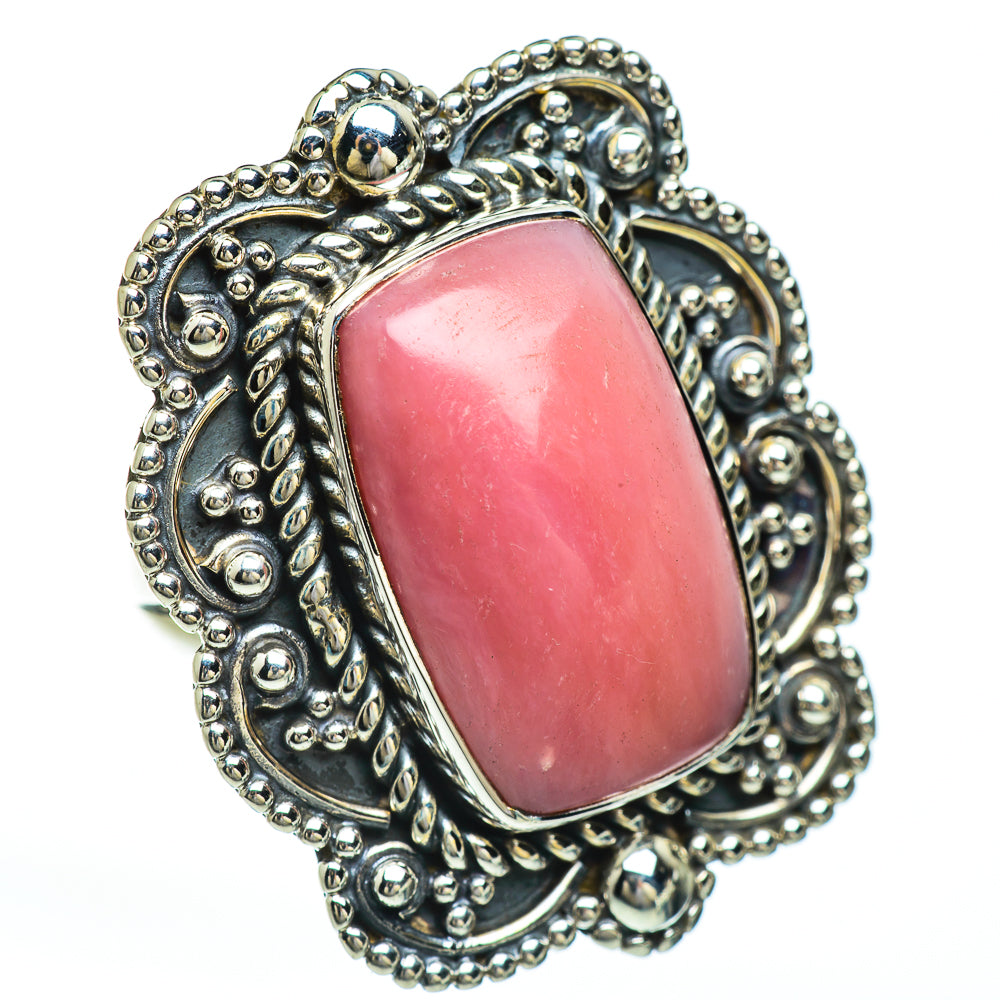 Pink Opal Rings handcrafted by Anasilvercos - RING45018