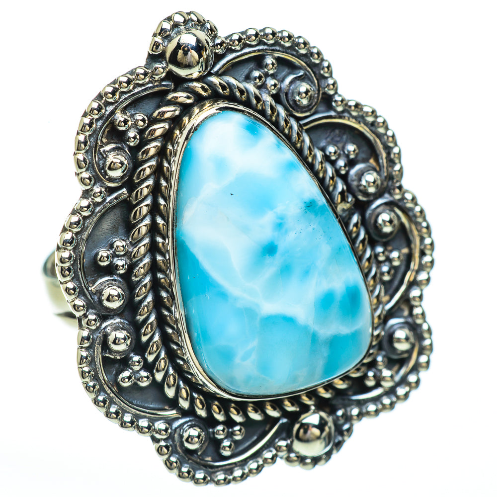 Larimar Rings handcrafted by Anasilvercos - RING45050