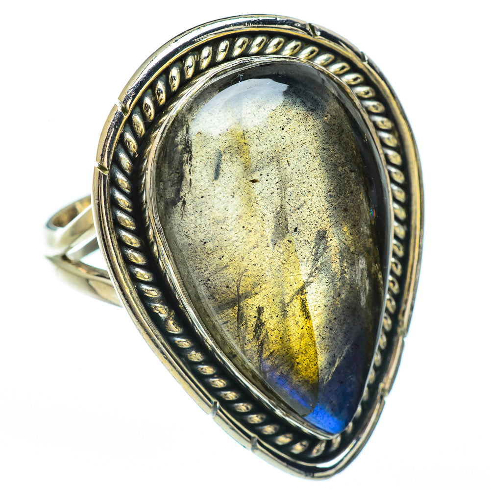 Labradorite Rings handcrafted by Anasilvercos - RING45065