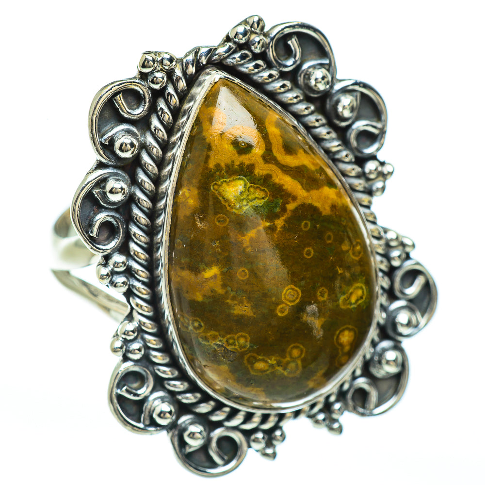 Ocean Jasper Rings handcrafted by Anasilvercos - RING45075