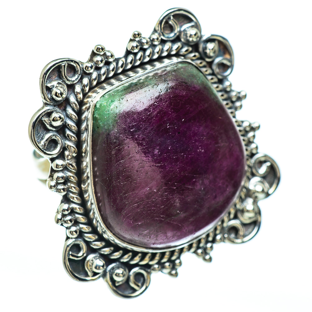 Ruby Zoisite Rings handcrafted by Anasilvercos - RING45080