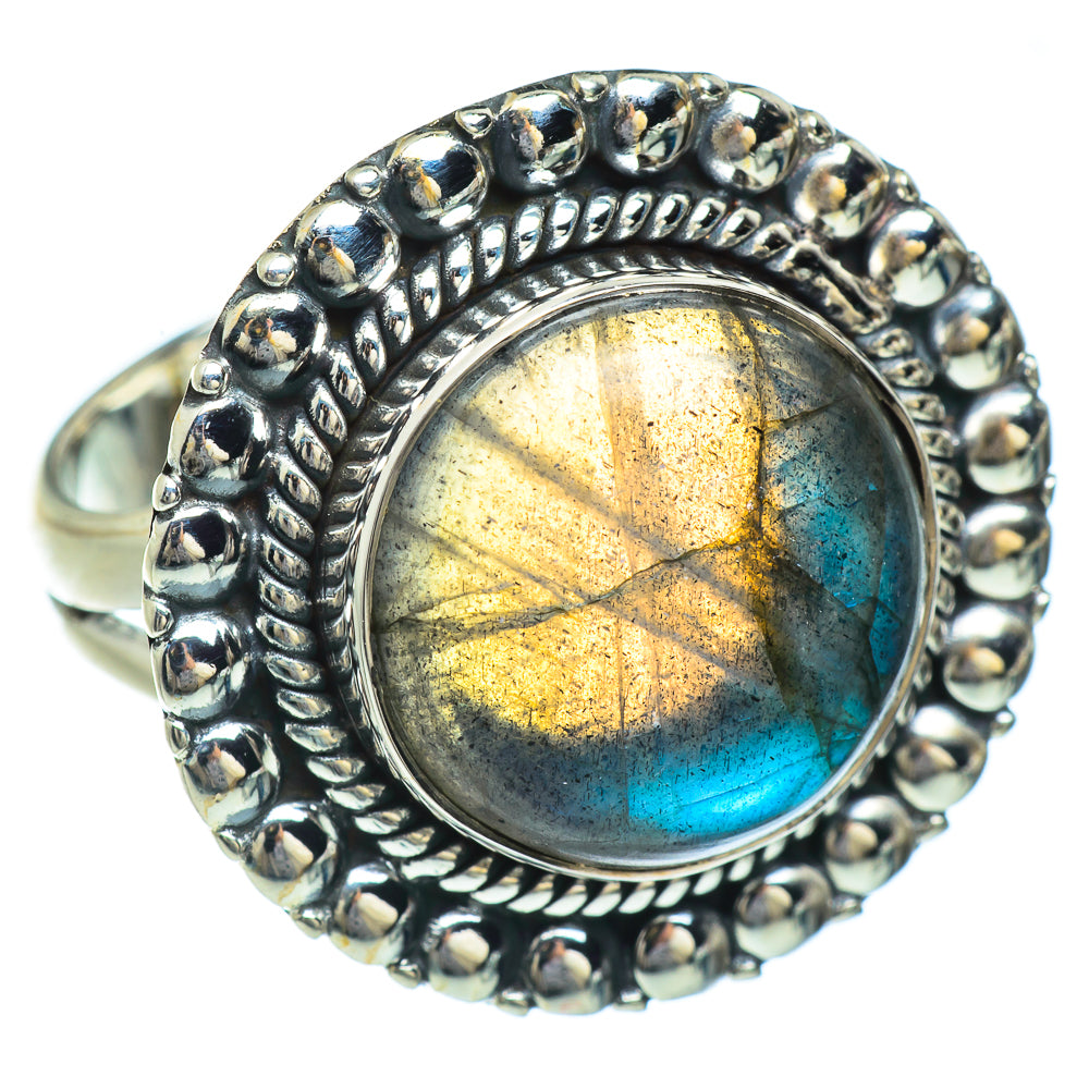 Labradorite Rings handcrafted by Anasilvercos - RING45087