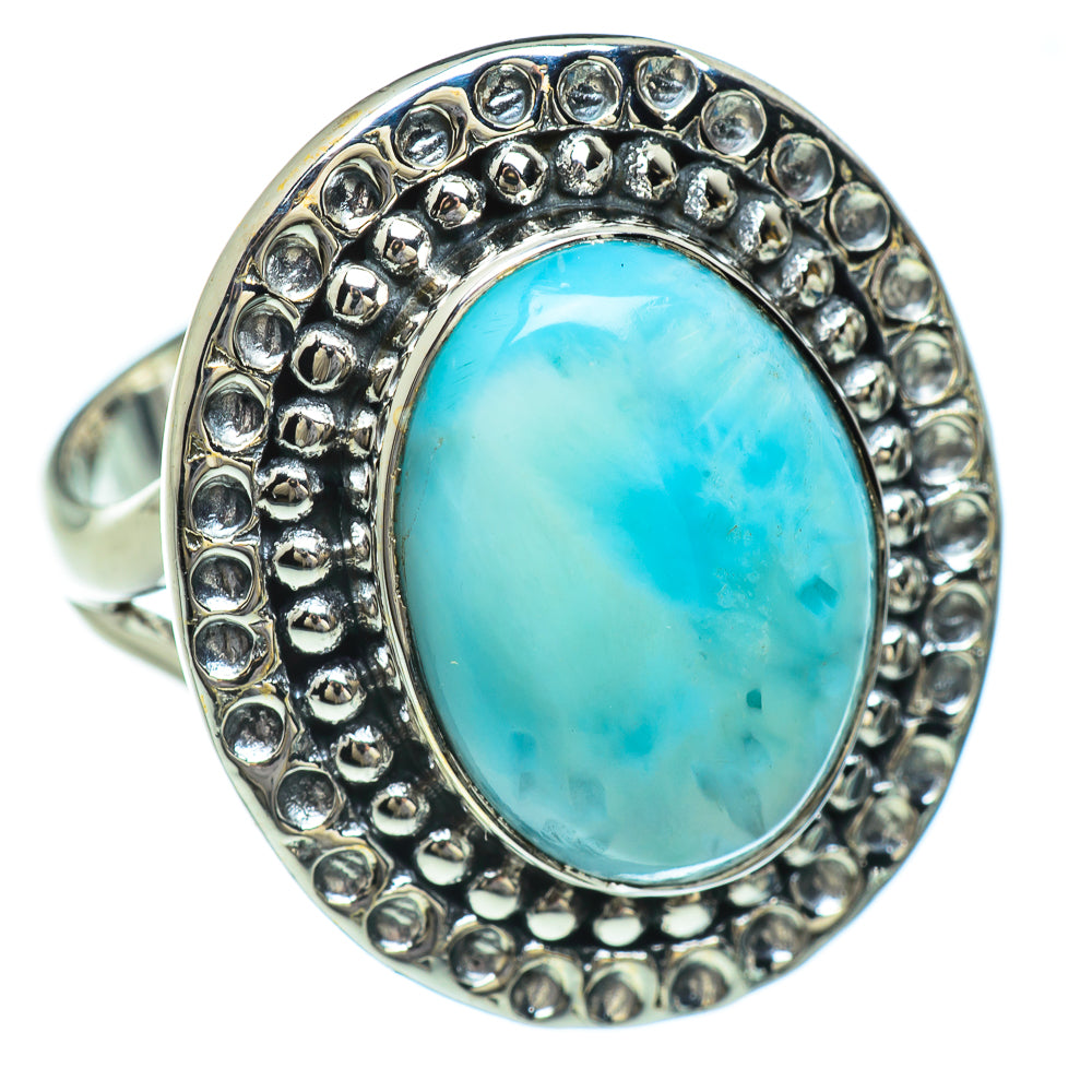 Larimar Rings handcrafted by Anasilvercos - RING45089