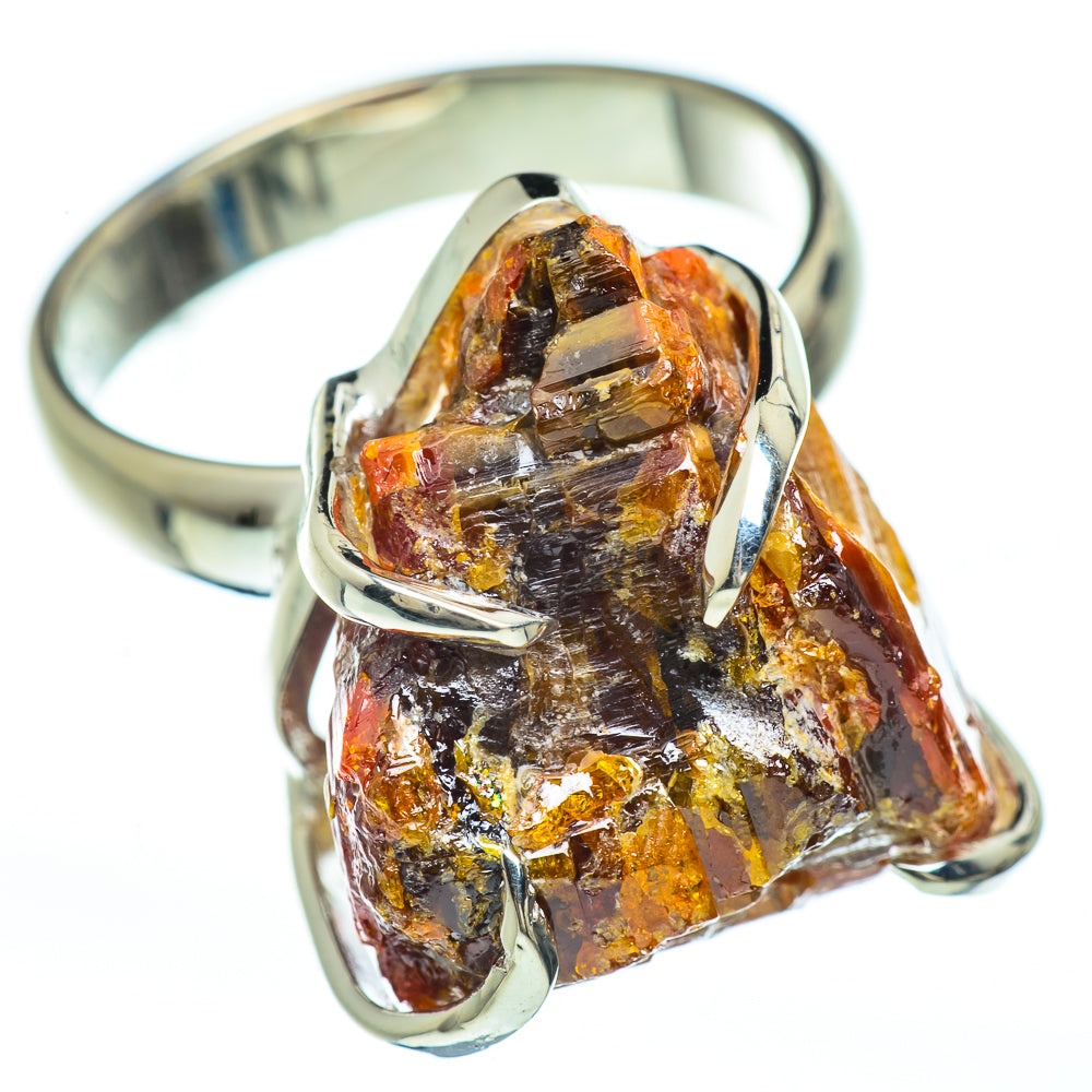 Orange Agate Rings handcrafted by Anasilvercos - RING45128