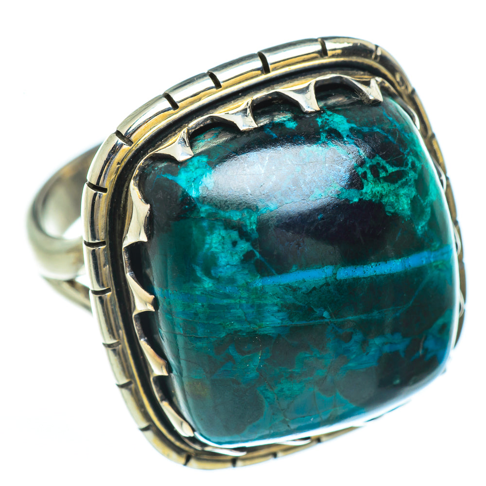 Chrysocolla Rings handcrafted by Anasilvercos - RING45153