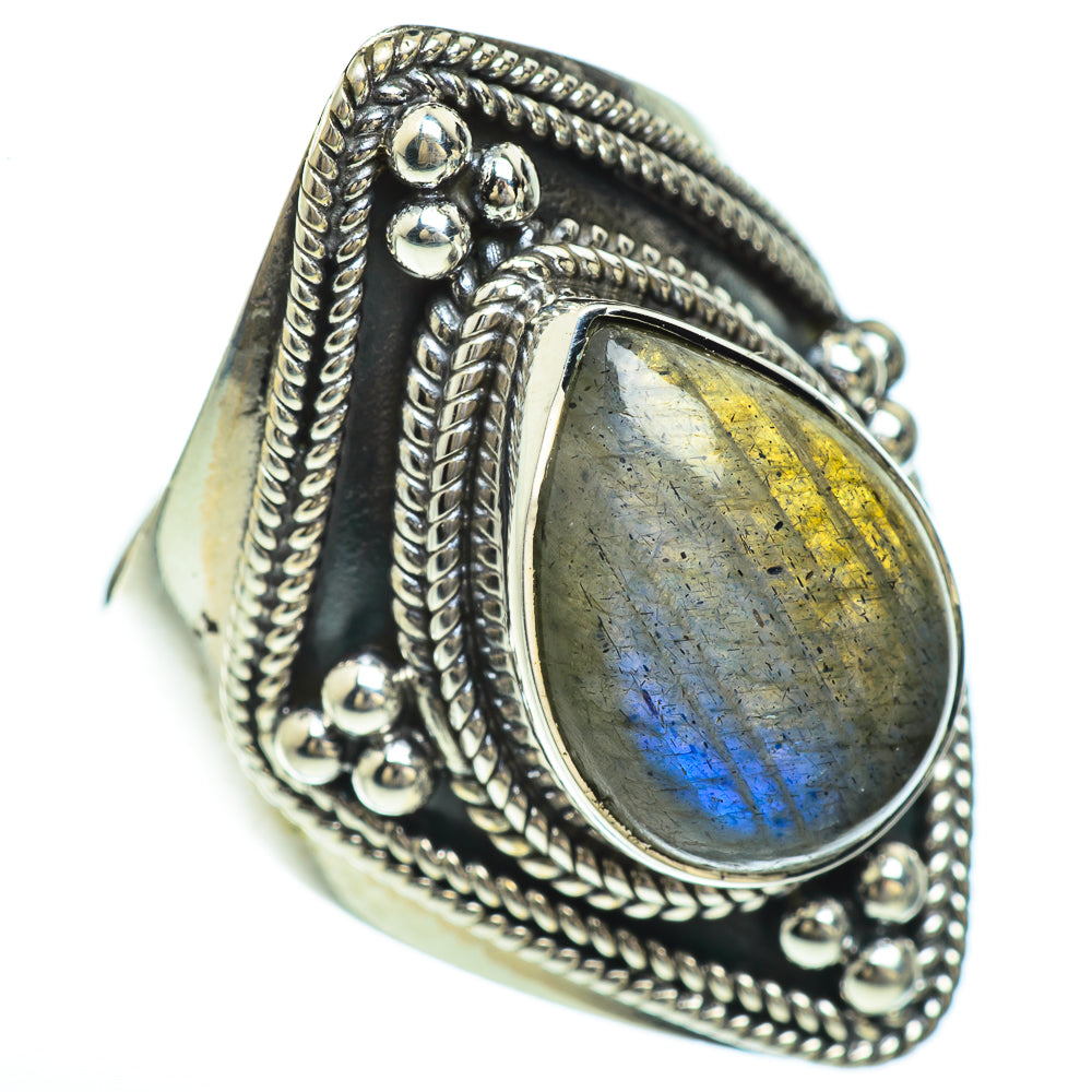 Labradorite Rings handcrafted by Anasilvercos - RING45200