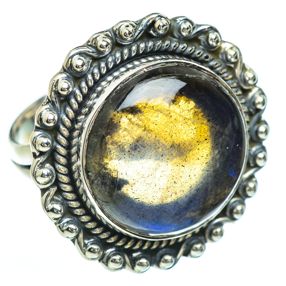 Labradorite Rings handcrafted by Anasilvercos - RING45224