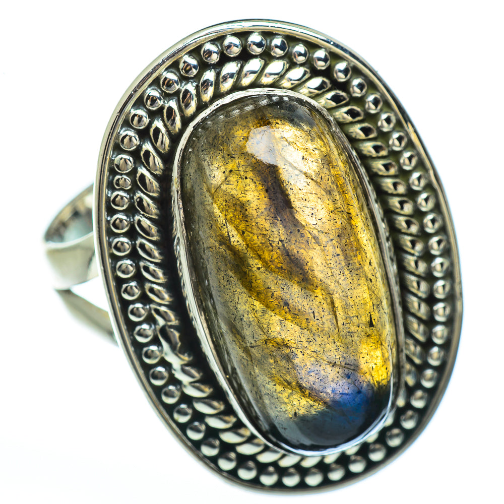 Labradorite Rings handcrafted by Anasilvercos - RING45246