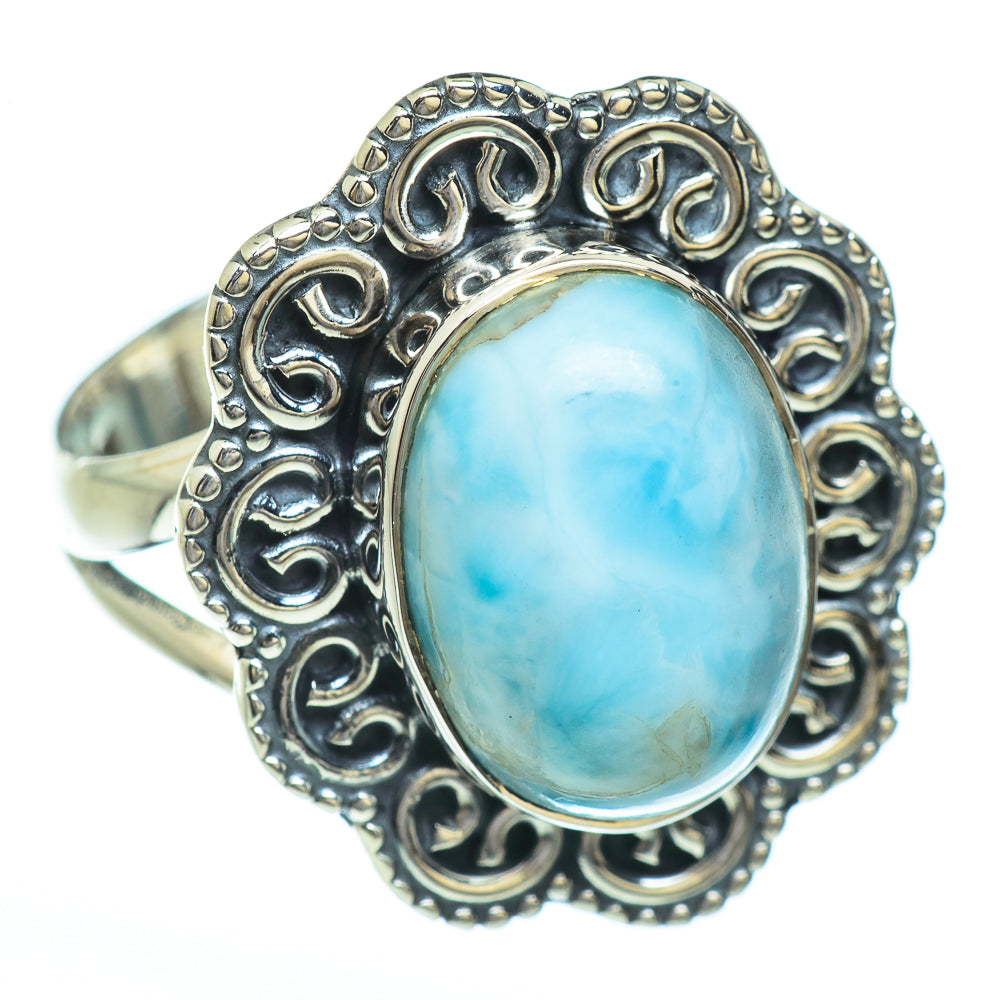 Larimar Rings handcrafted by Anasilvercos - RING45273