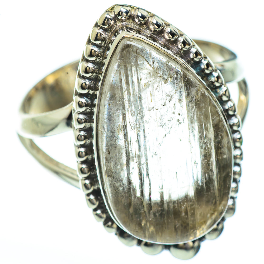 Rainbow Moonstone Rings handcrafted by Anasilvercos - RING45288