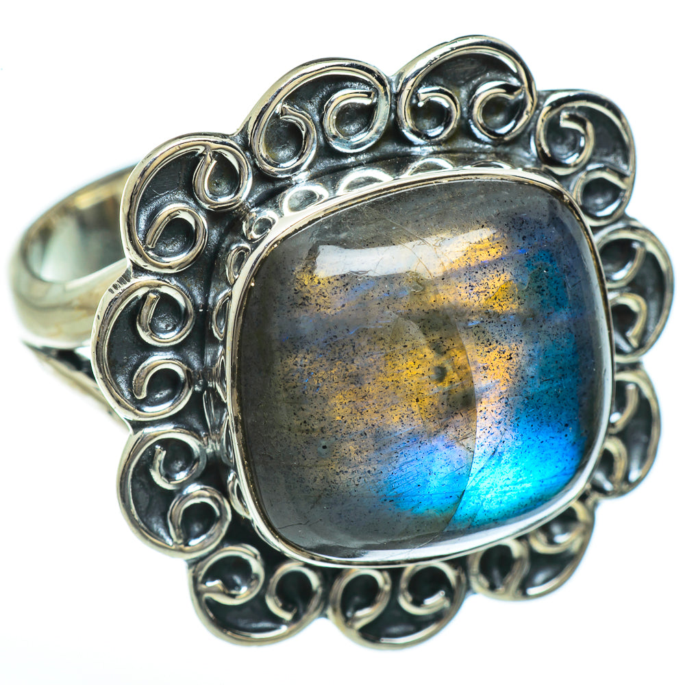 Labradorite Rings handcrafted by Anasilvercos - RING45304