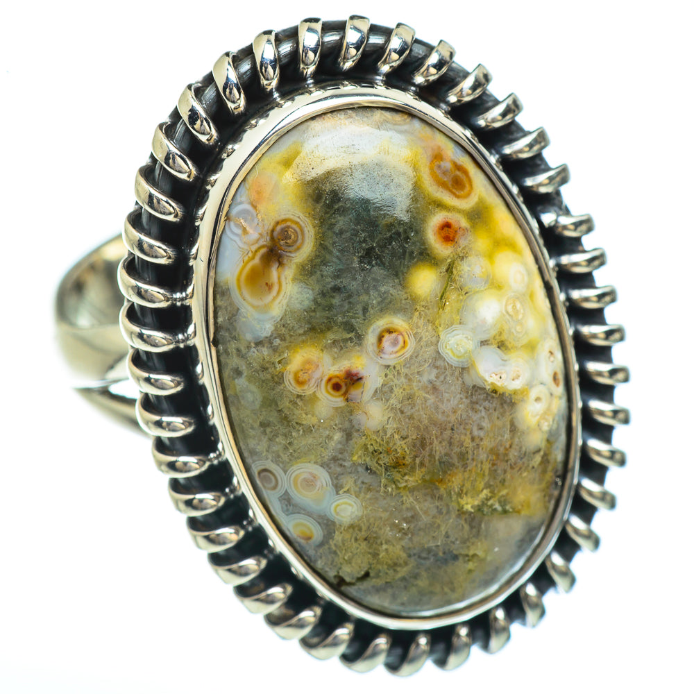 Ocean Jasper Rings handcrafted by Anasilvercos - RING45307