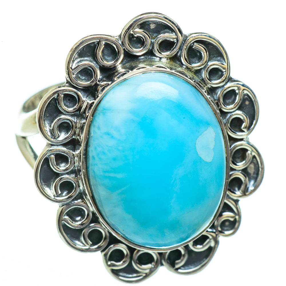 Larimar Rings handcrafted by Anasilvercos - RING45328