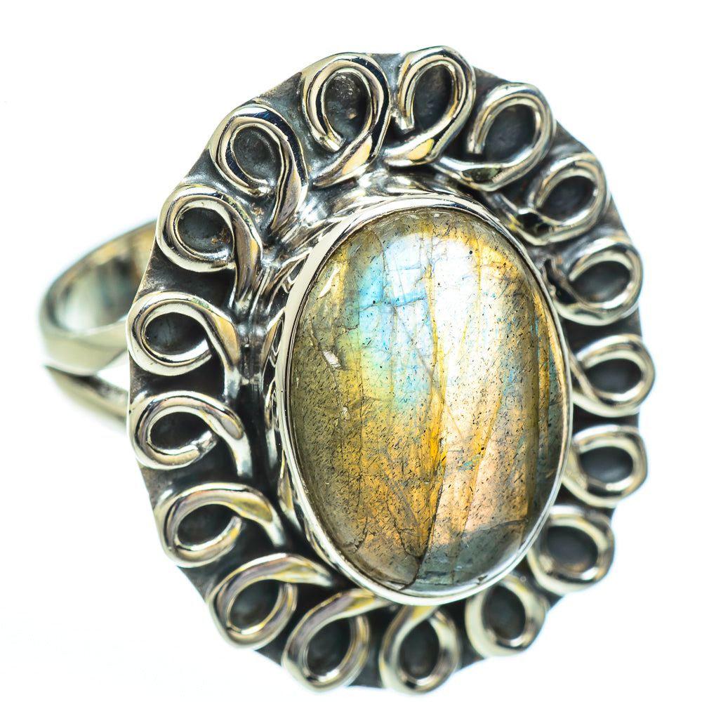 Labradorite Rings handcrafted by Anasilvercos - RING45332