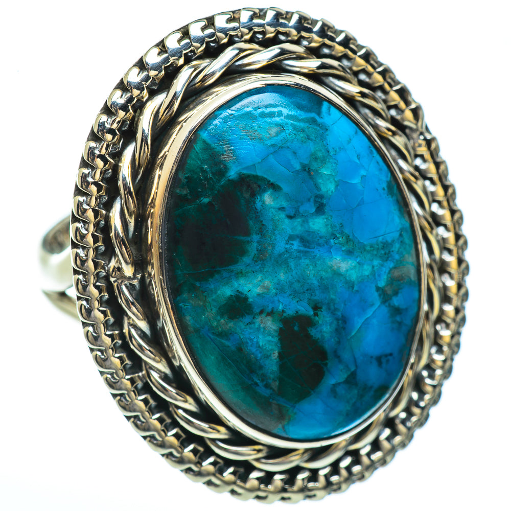 Chrysocolla Rings handcrafted by Anasilvercos - RING45375