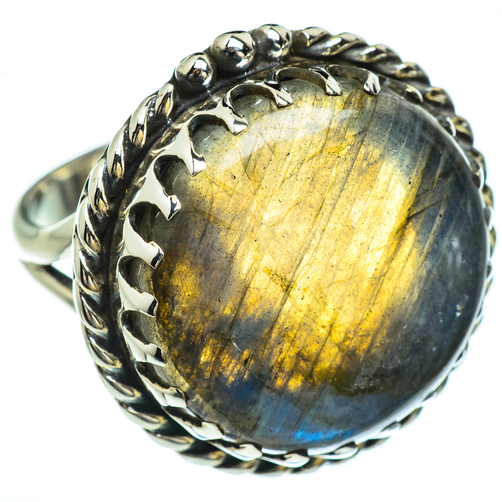 Labradorite Rings handcrafted by Anasilvercos - RING45406