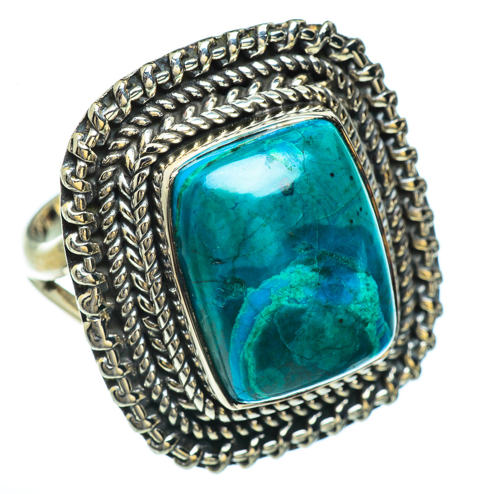 Chrysocolla Rings handcrafted by Anasilvercos - RING45440
