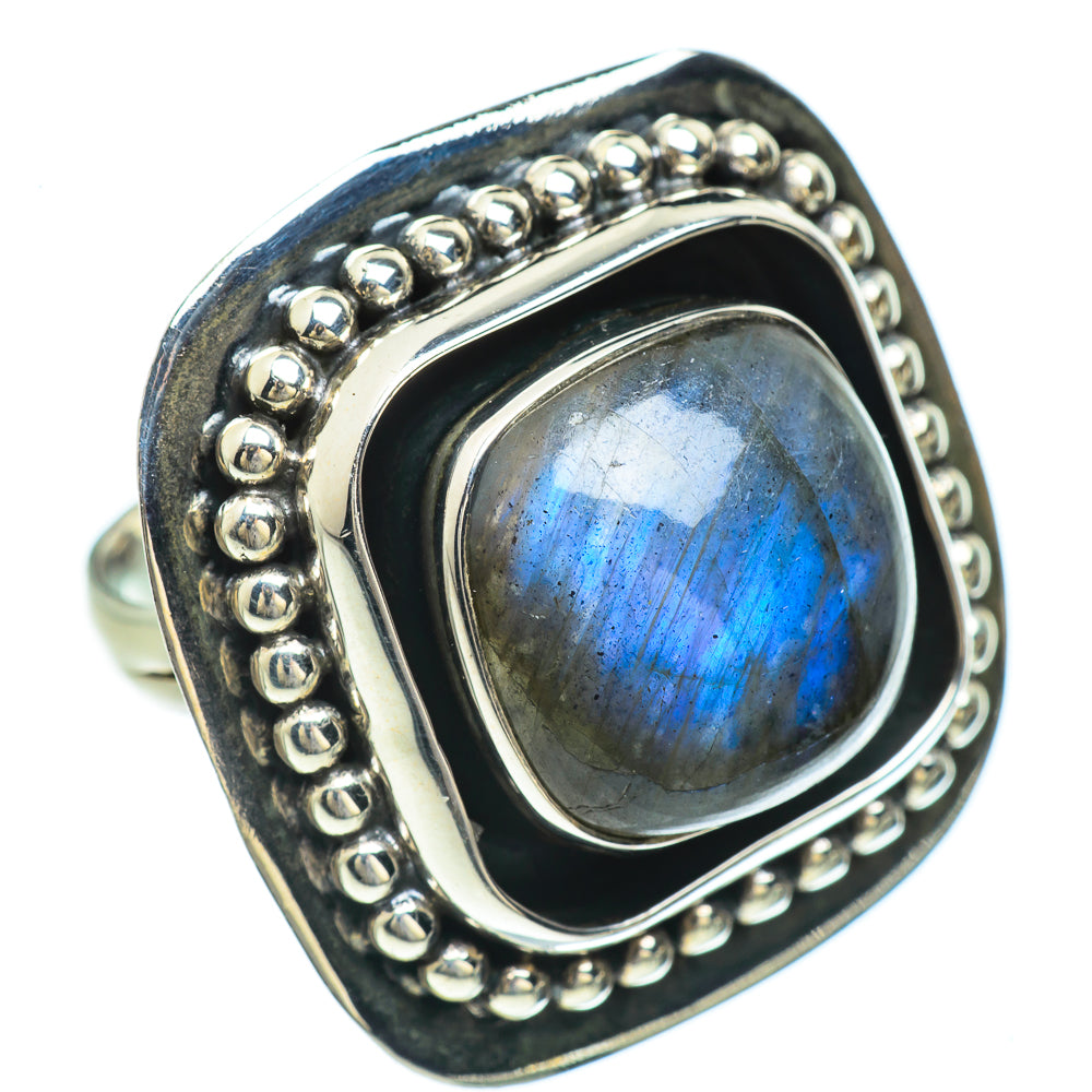 Labradorite Rings handcrafted by Anasilvercos - RING45460