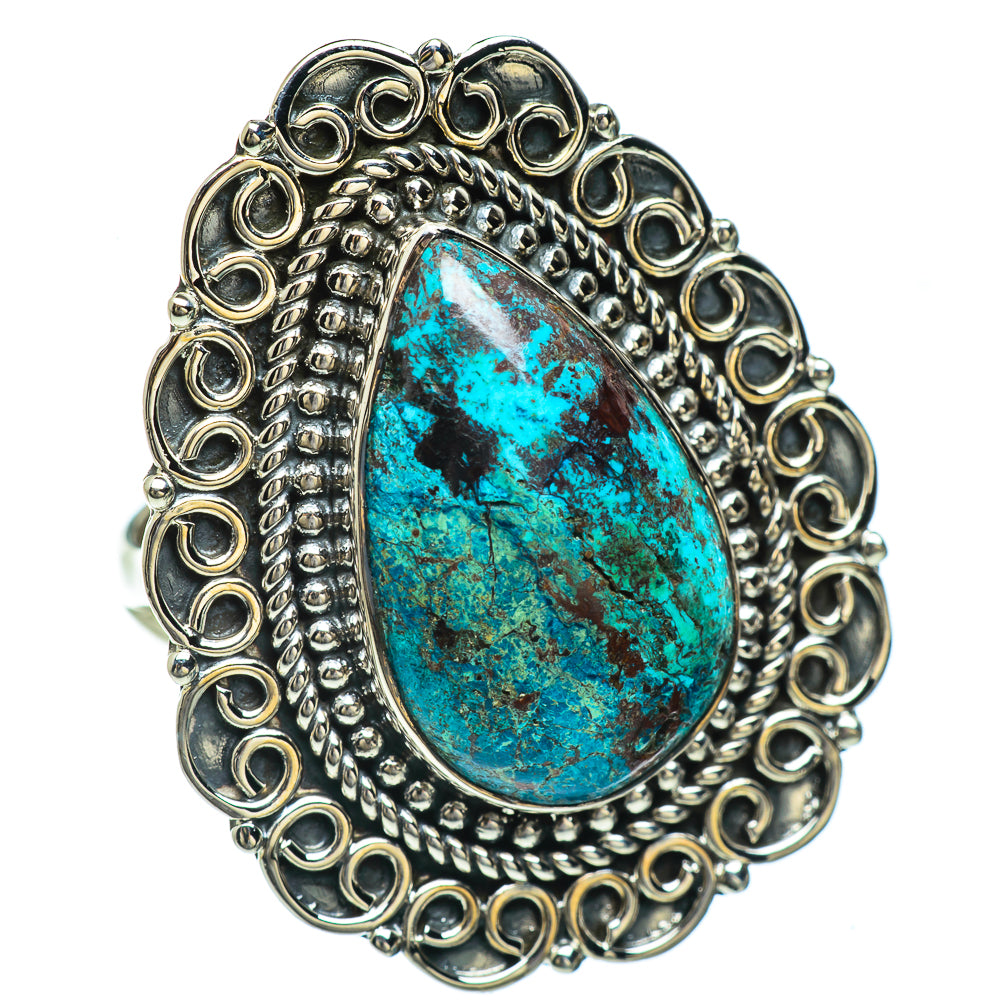 Chrysocolla Rings handcrafted by Anasilvercos - RING45461