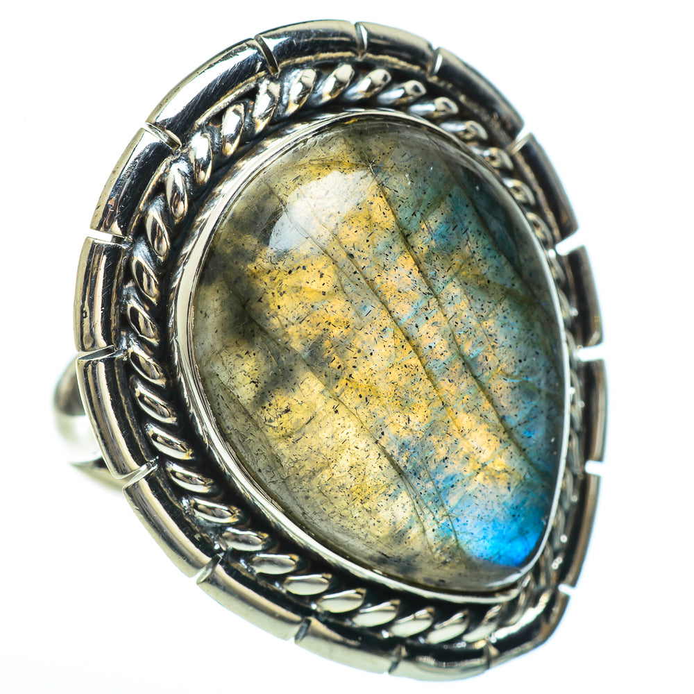 Labradorite Rings handcrafted by Anasilvercos - RING45482