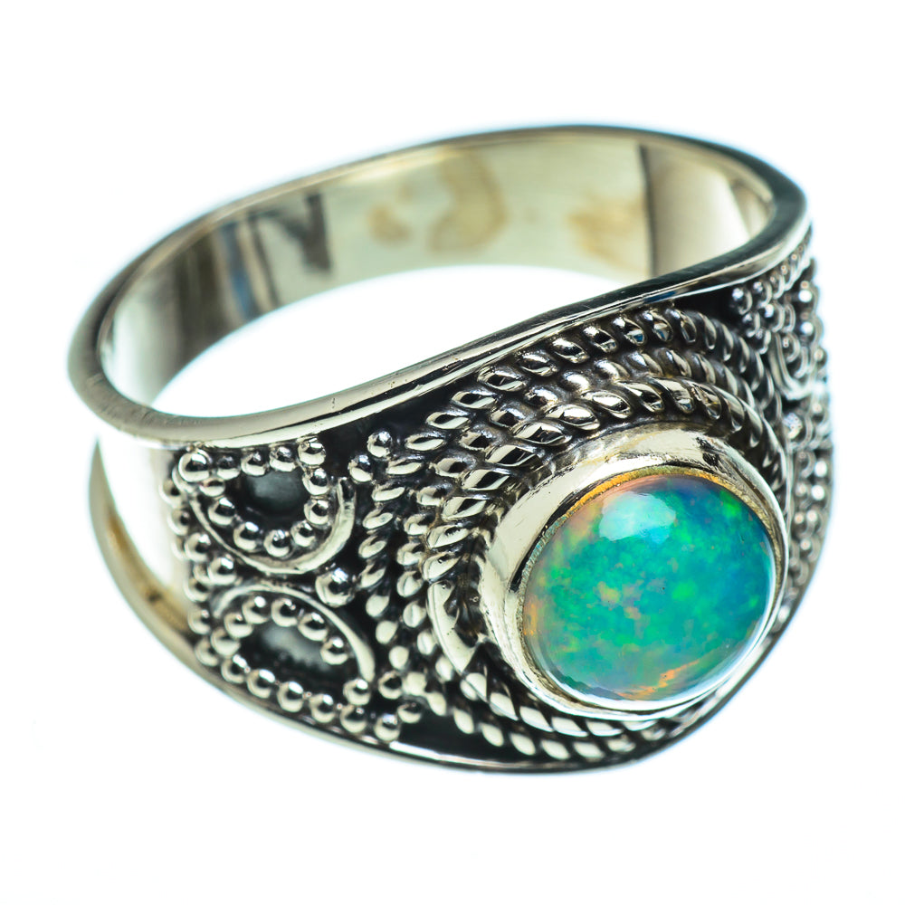 Ethiopian Opal Rings handcrafted by Anasilvercos - RING45566