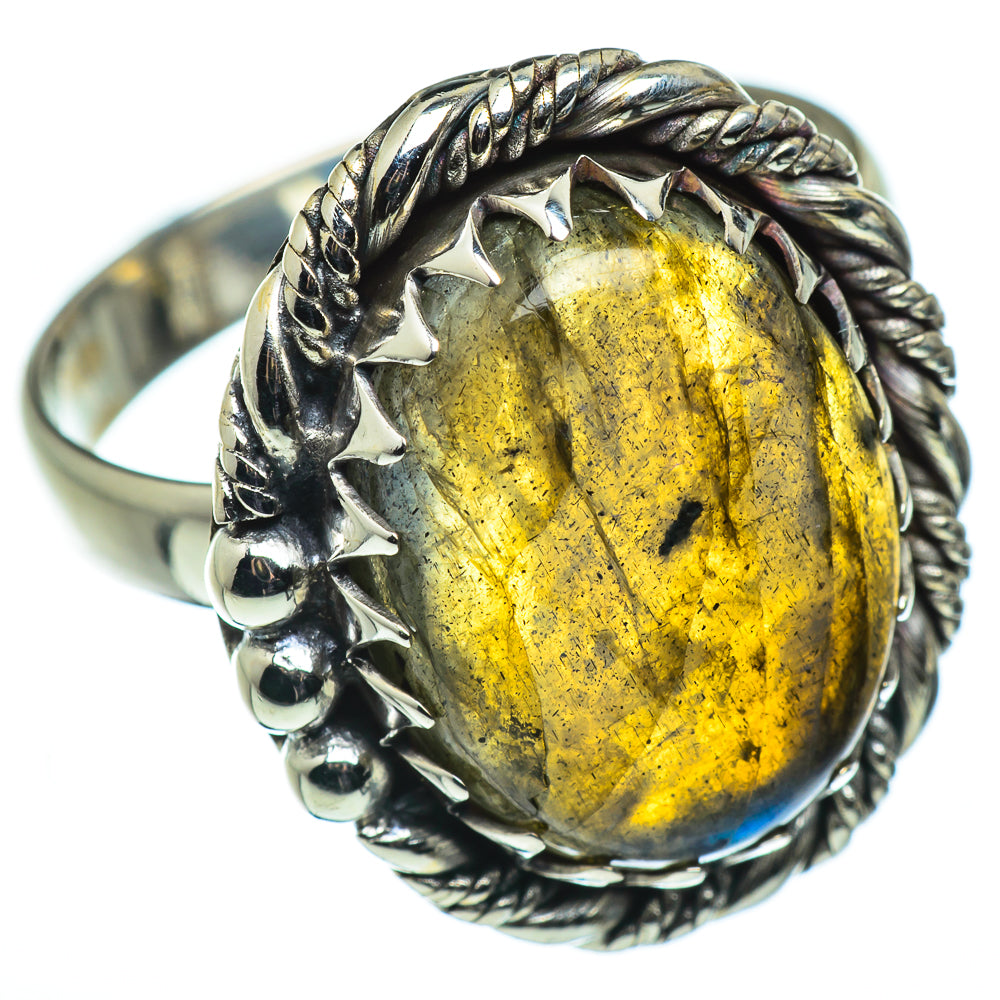 Labradorite Rings handcrafted by Anasilvercos - RING45599