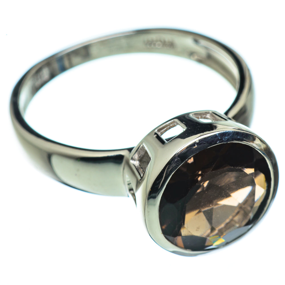 Smoky Quartz Rings handcrafted by Anasilvercos - RING45607