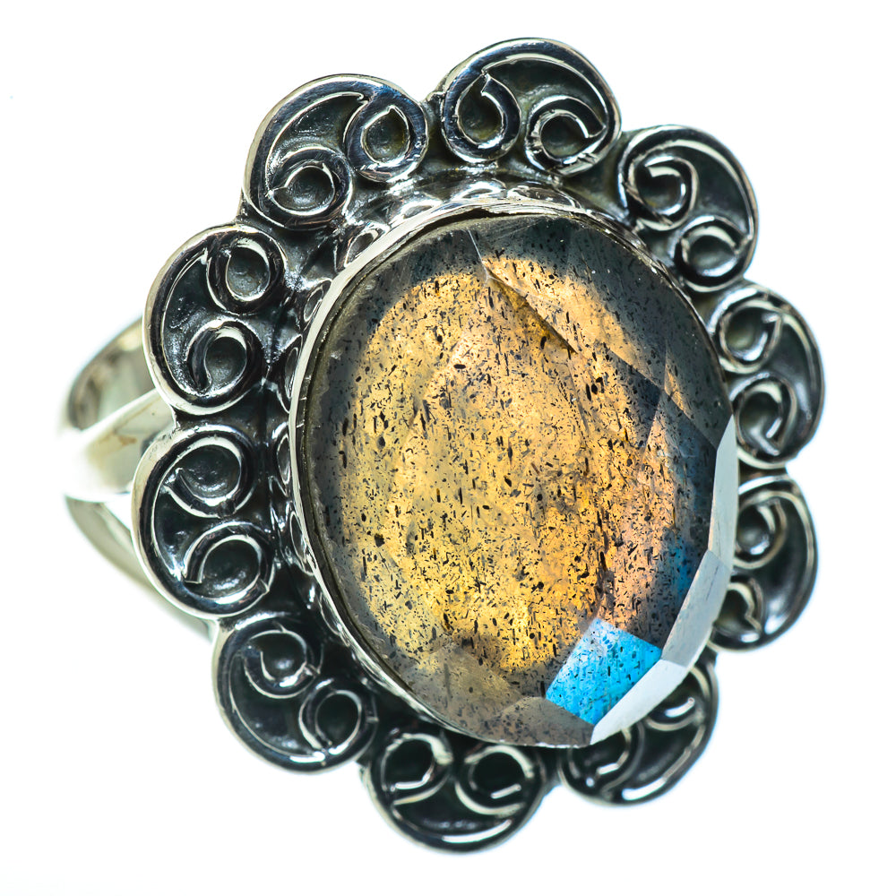 Labradorite Rings handcrafted by Anasilvercos - RING45645