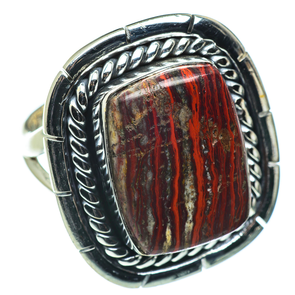 Red Jasper Rings handcrafted by Anasilvercos - RING45658