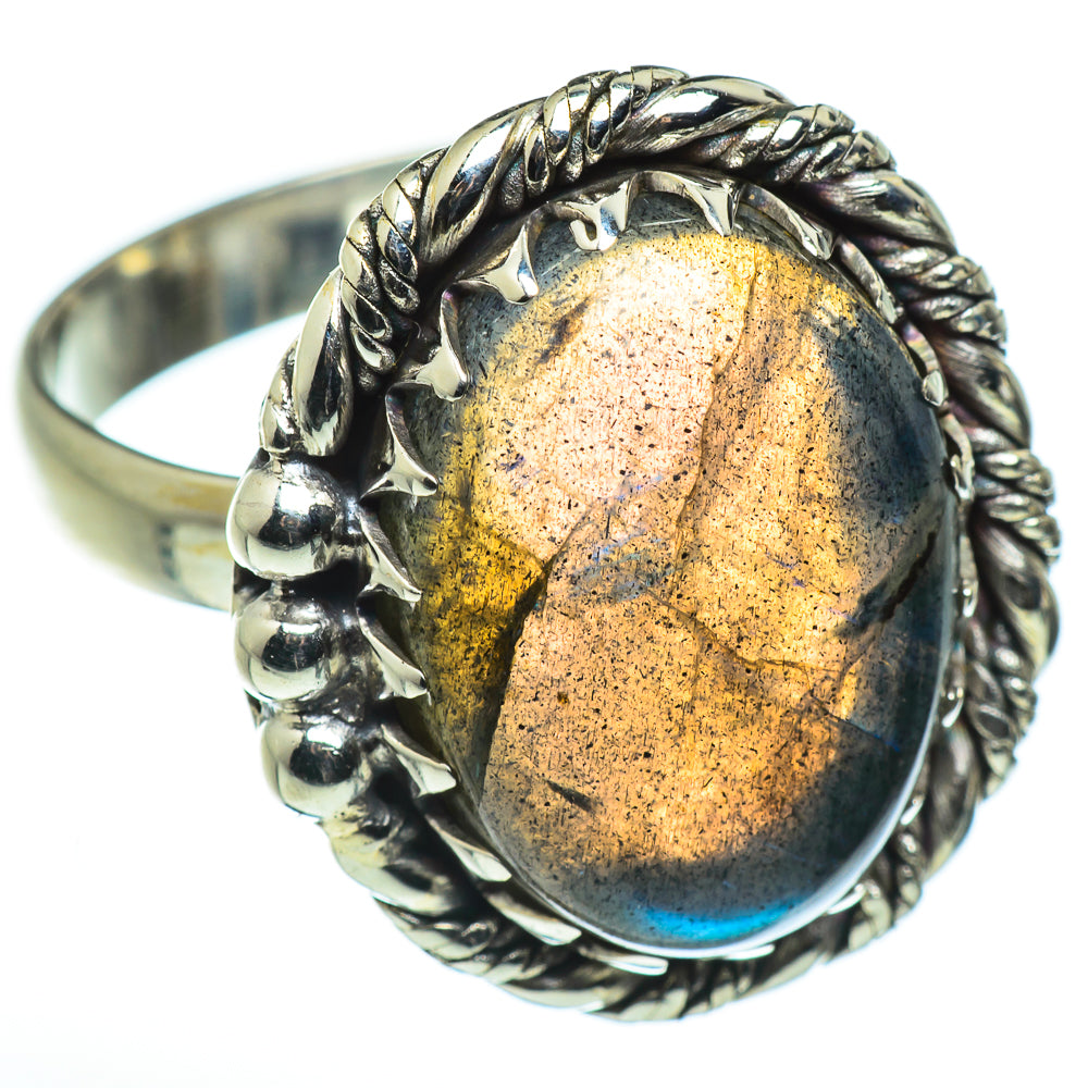 Labradorite Rings handcrafted by Anasilvercos - RING45669