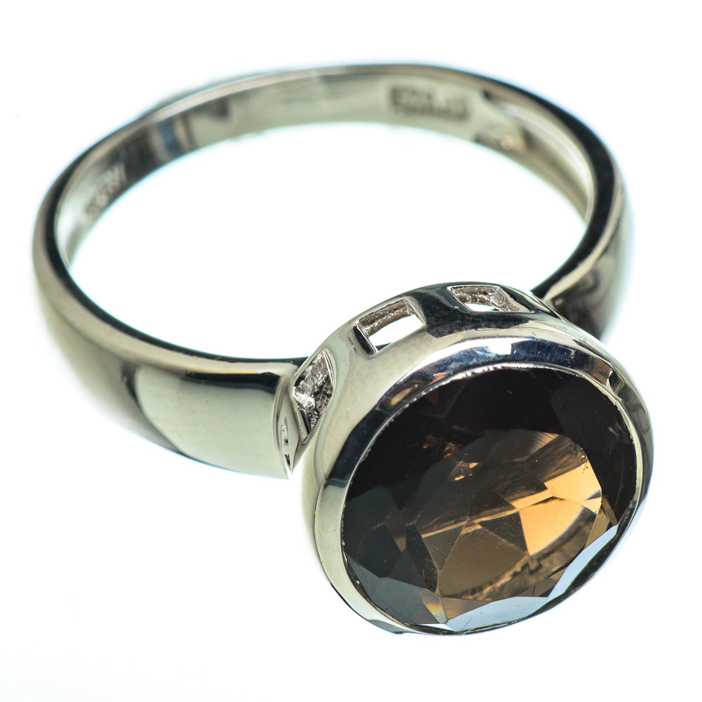 Smoky Quartz Rings handcrafted by Anasilvercos - RING45674