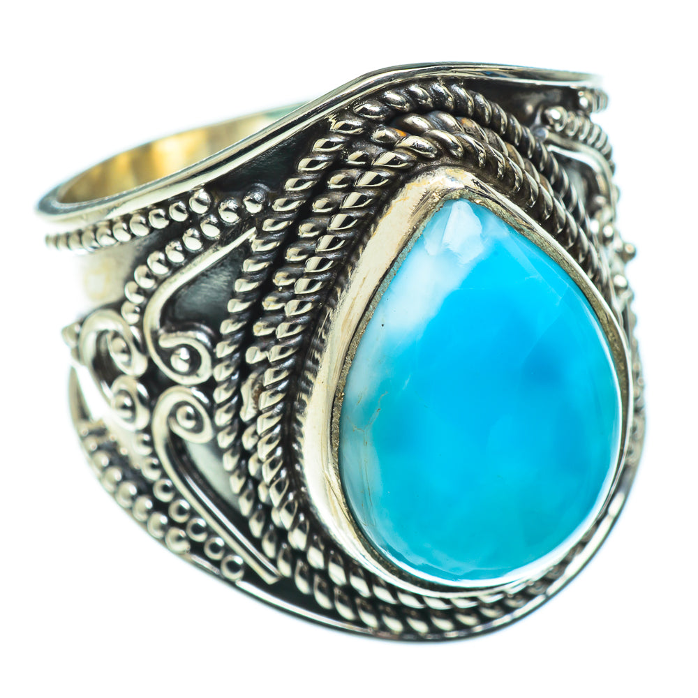 Larimar Rings handcrafted by Anasilvercos - RING45686