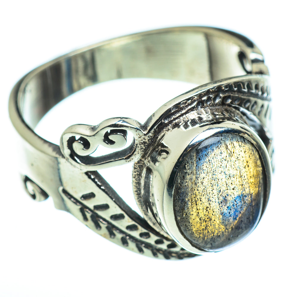 Labradorite Rings handcrafted by Anasilvercos - RING45728