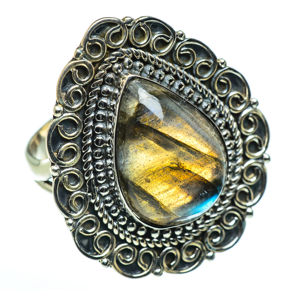 Labradorite Rings handcrafted by Anasilvercos - RING45845