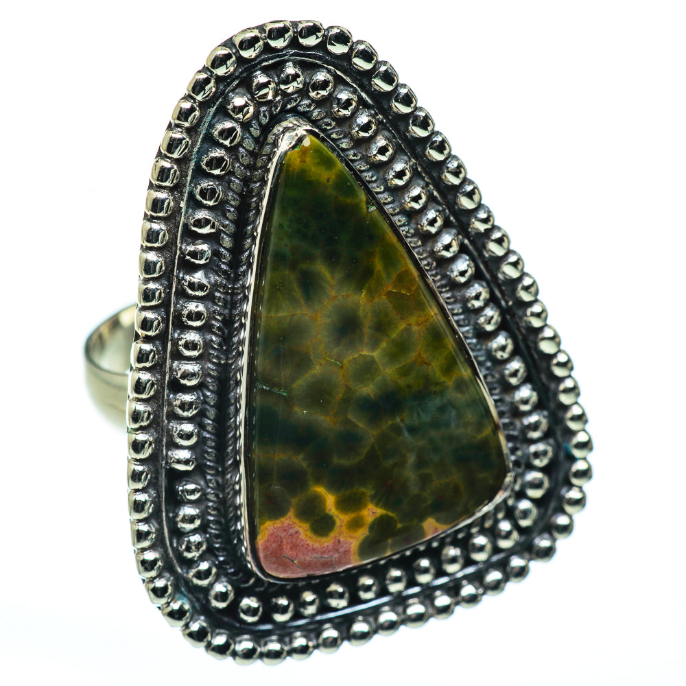 Ocean Jasper Rings handcrafted by Anasilvercos - RING45850