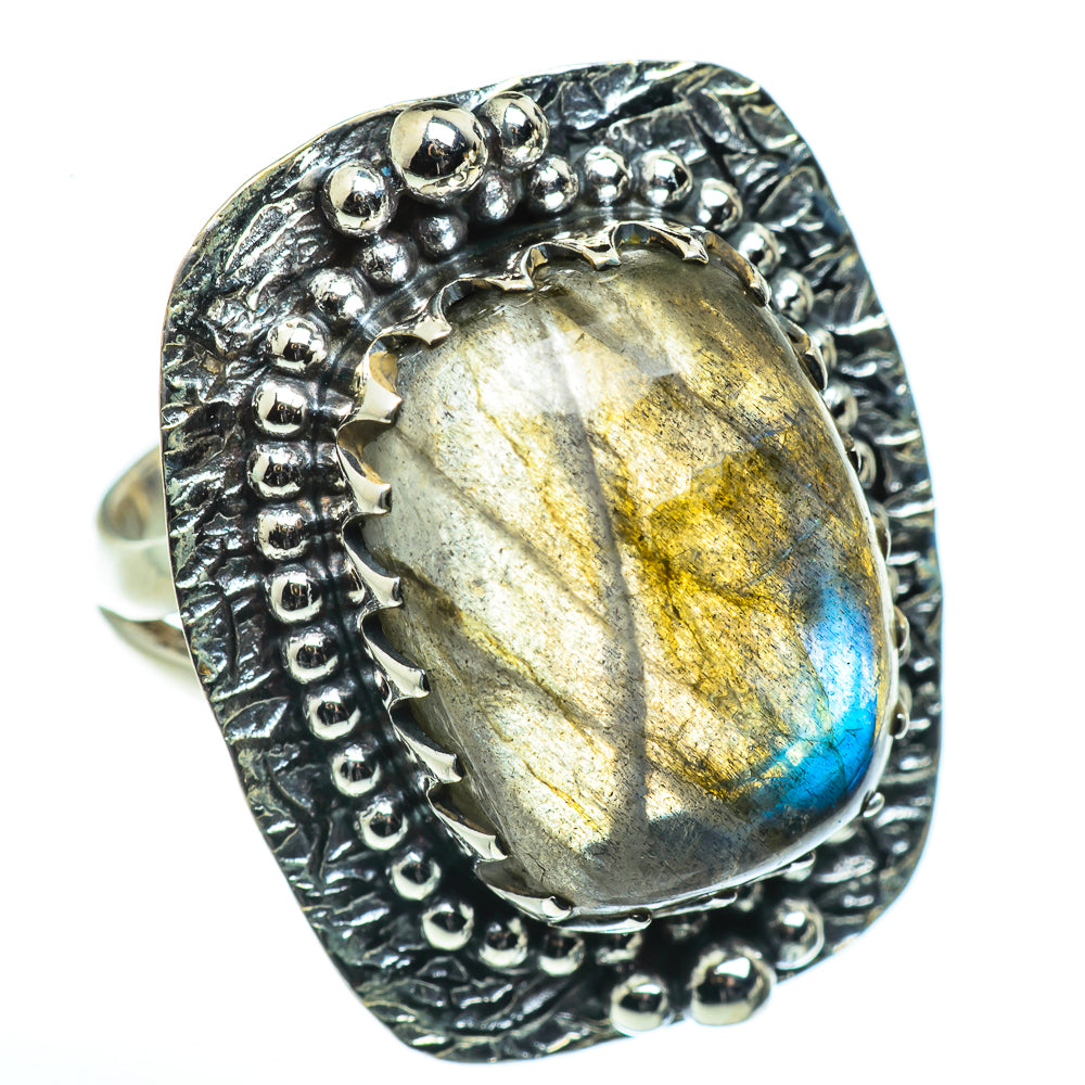 Labradorite Rings handcrafted by Anasilvercos - RING45872