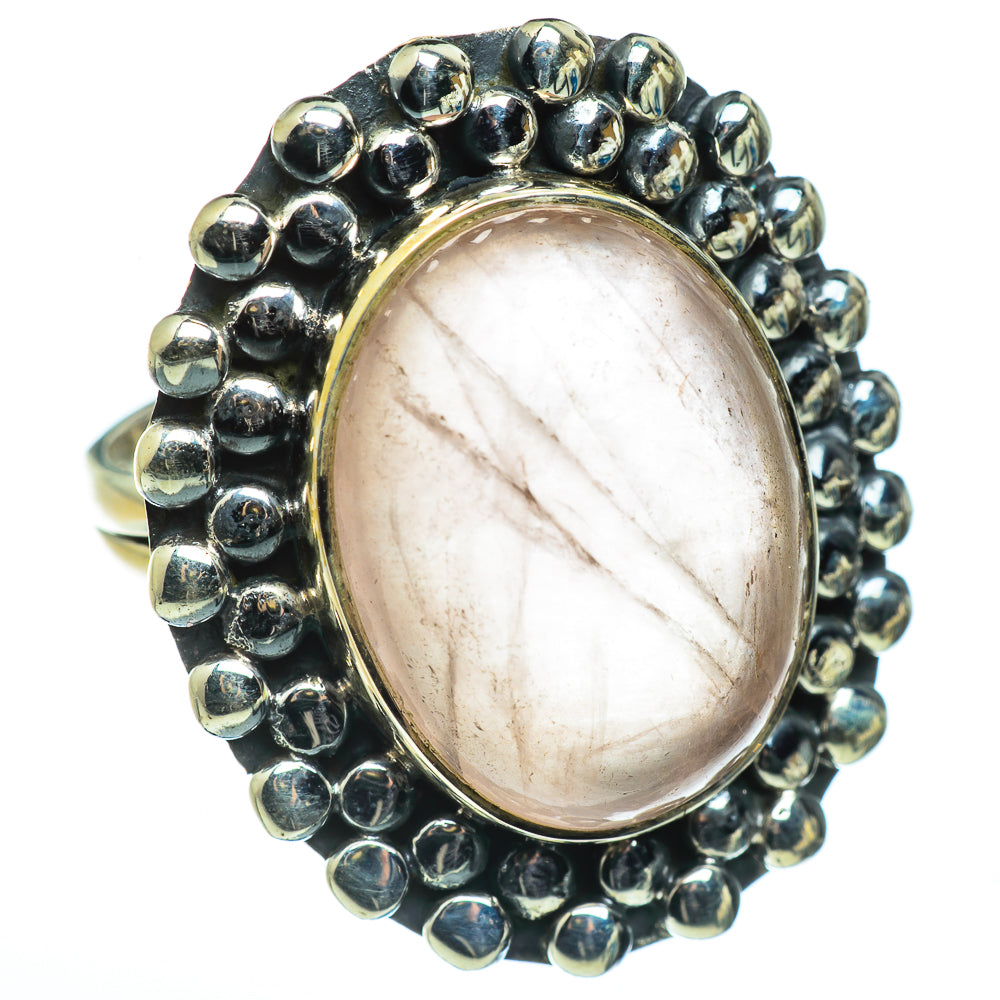 Rose Quartz Rings handcrafted by Anasilvercos - RING45881