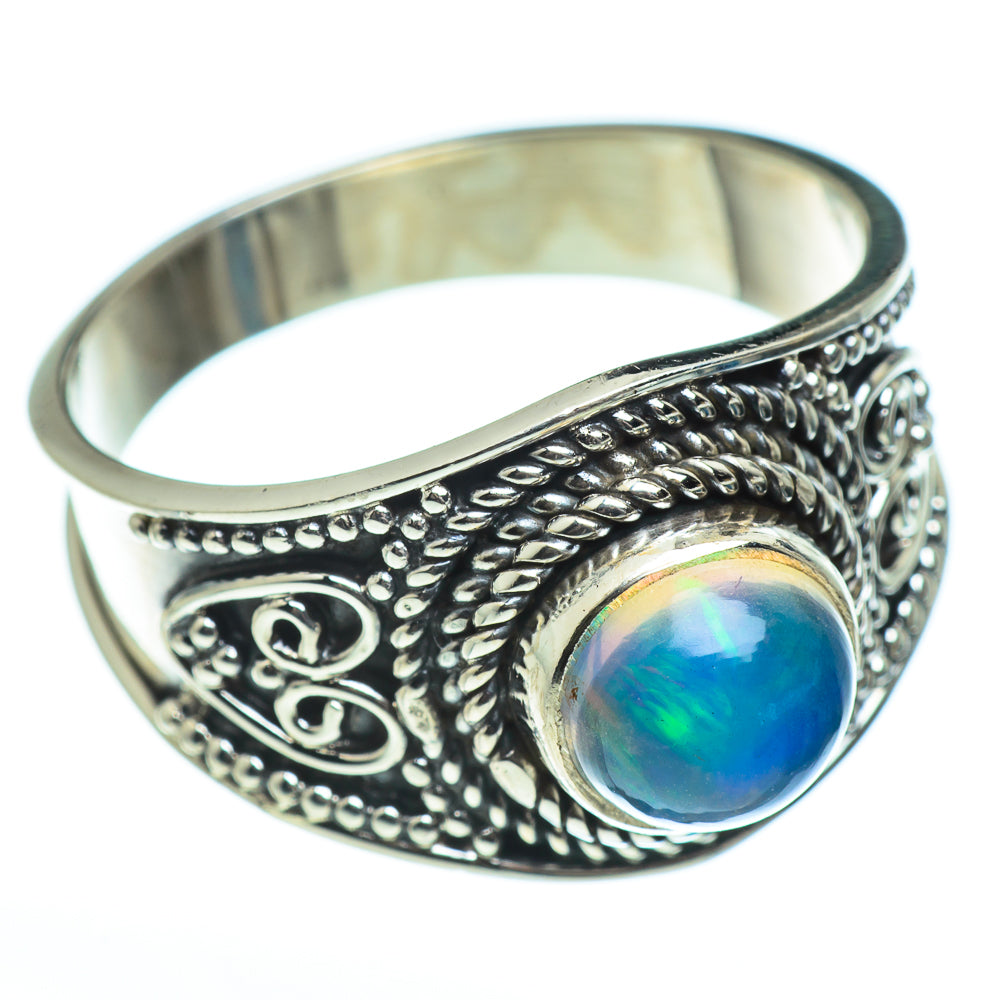 Ethiopian Opal Rings handcrafted by Anasilvercos - RING45910