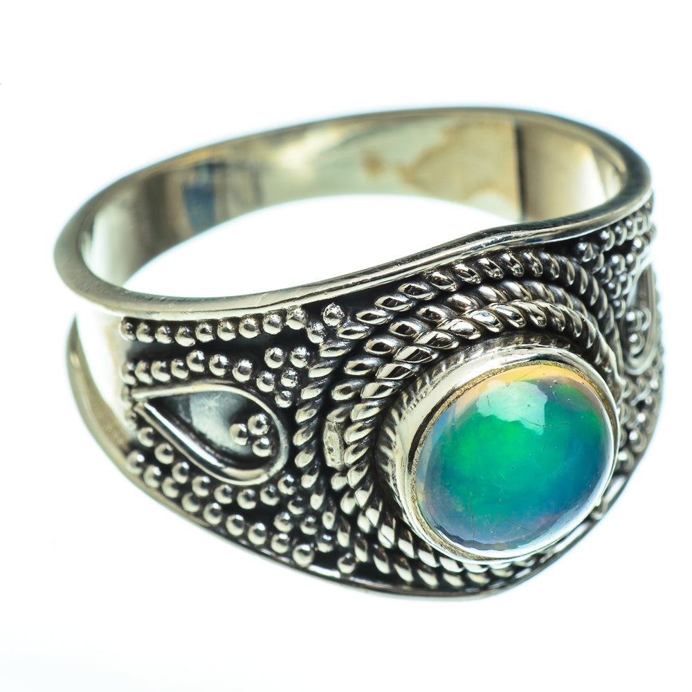 Ethiopian Opal Rings handcrafted by Anasilvercos - RING45989