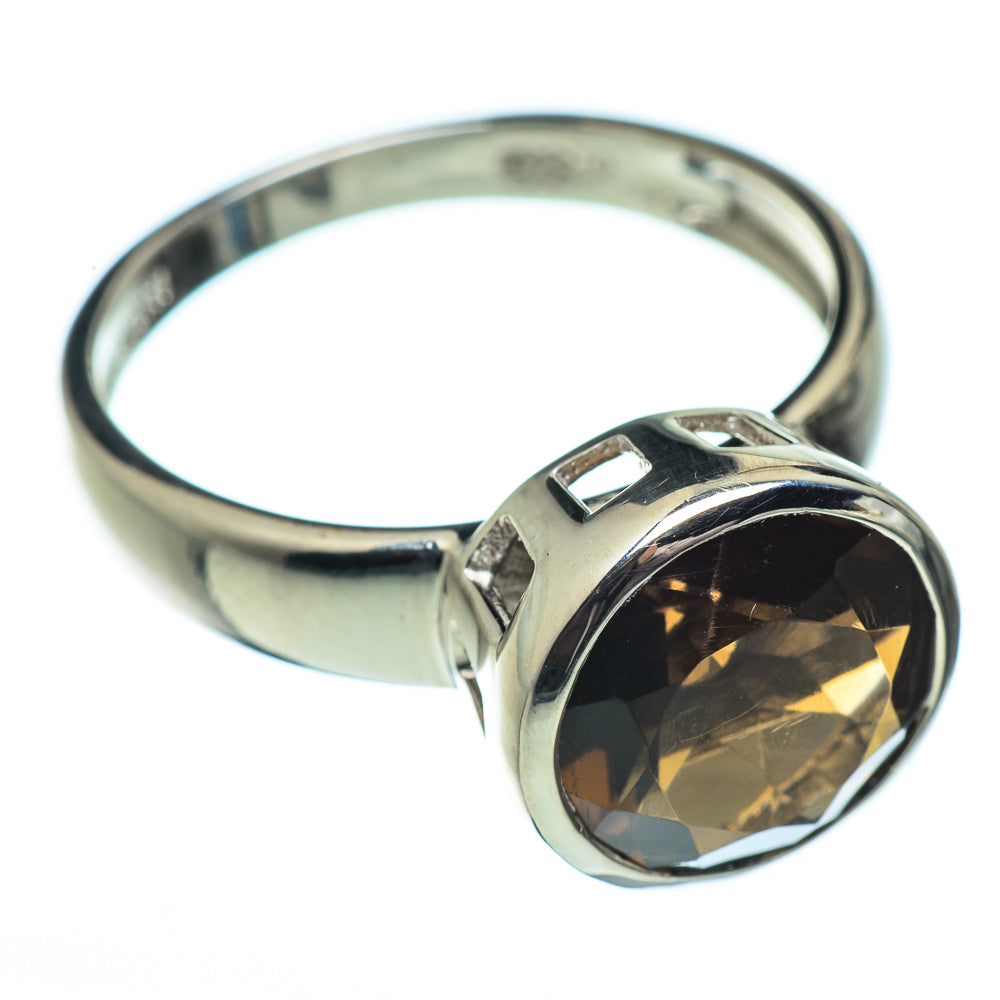 Smoky Quartz Rings handcrafted by Anasilvercos - RING46044
