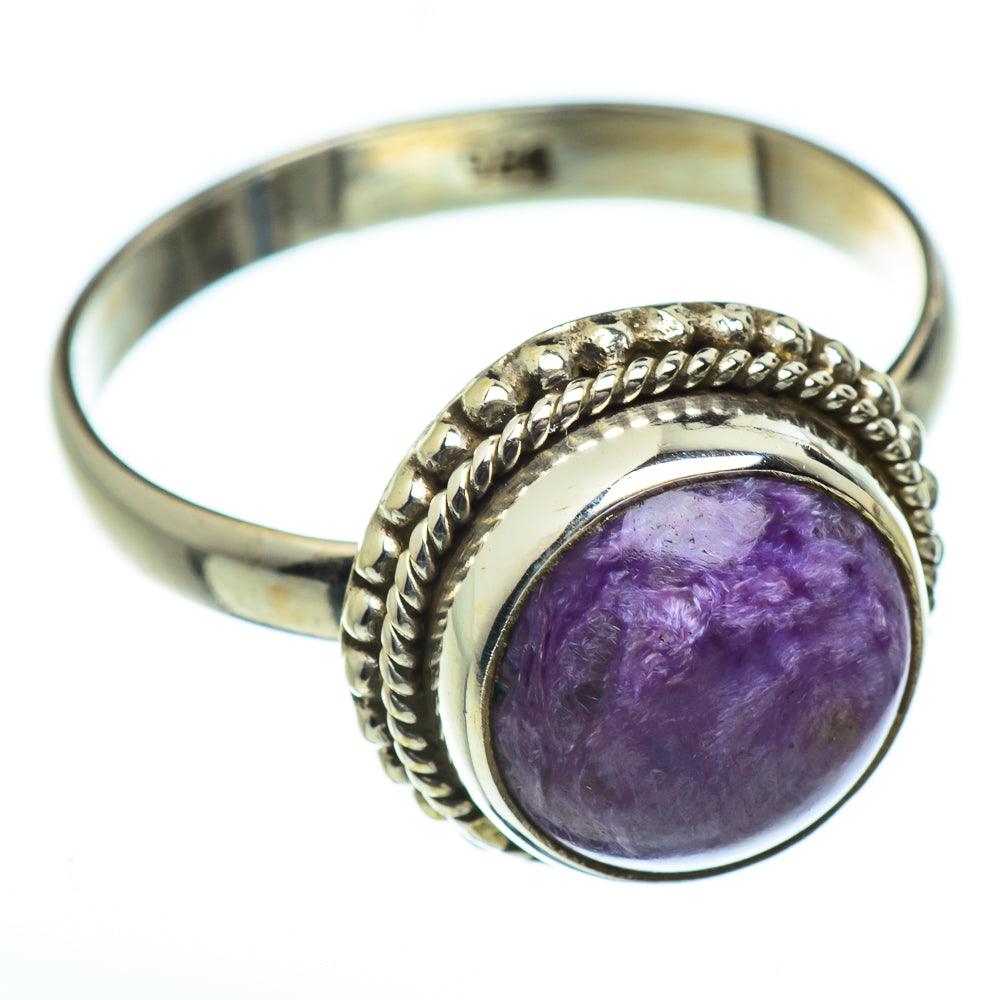 Charoite Rings handcrafted by Anasilvercos - RING46049