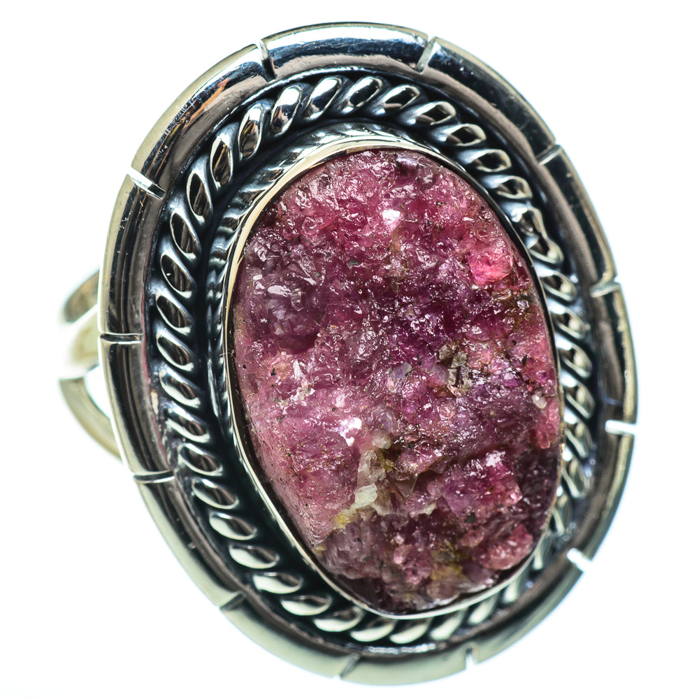 Cobalto Calcite Druzy Rings handcrafted by Anasilvercos - RING46065