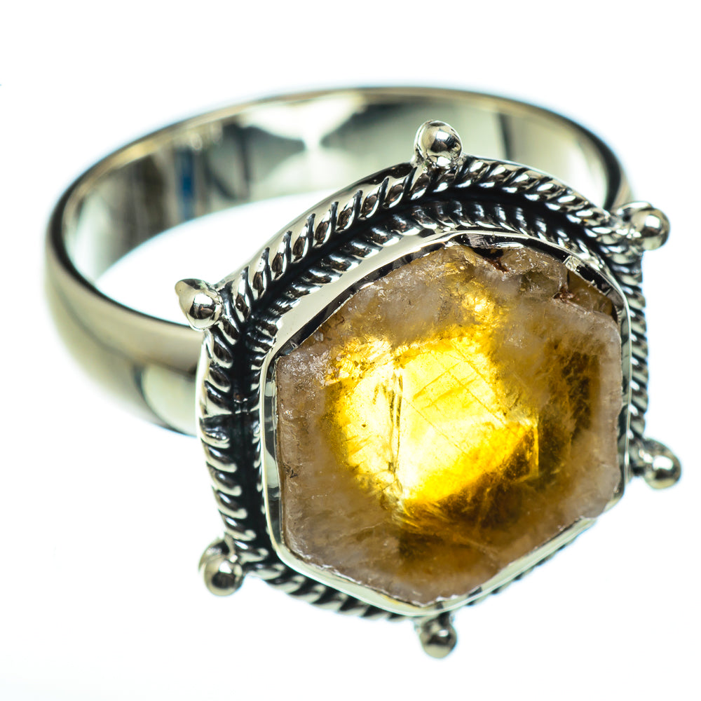 Citrine Rings handcrafted by Anasilvercos - RING46119