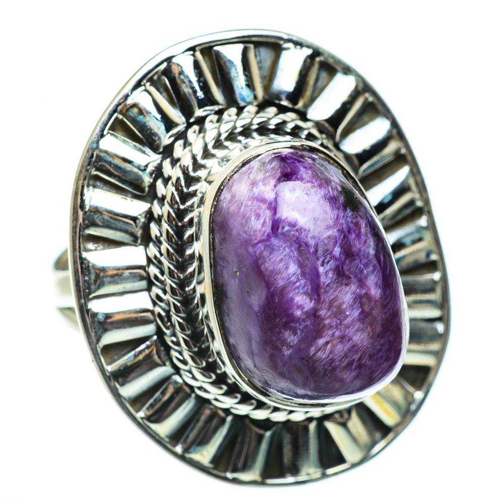Charoite Rings handcrafted by Anasilvercos - RING46192
