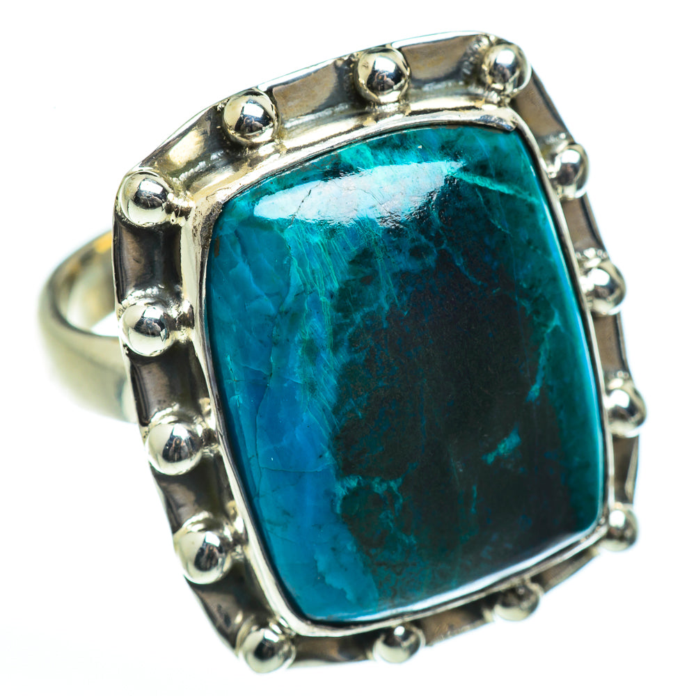 Chrysocolla Rings handcrafted by Anasilvercos - RING46224