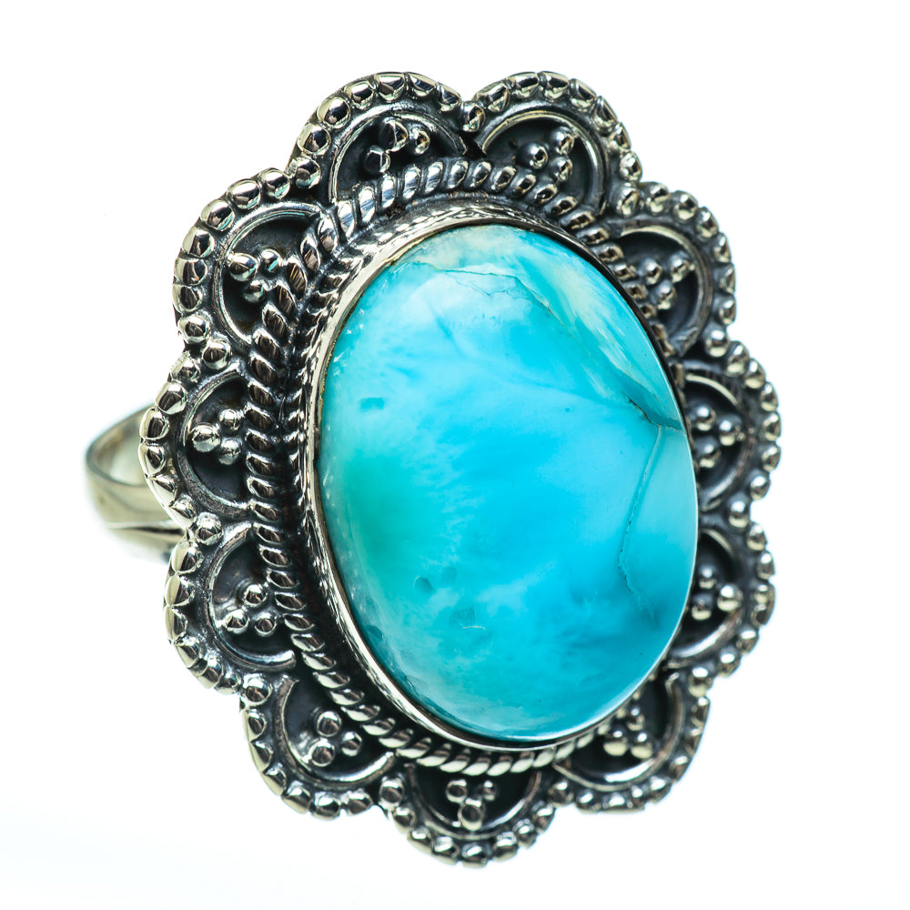 Larimar Rings handcrafted by Anasilvercos - RING46233