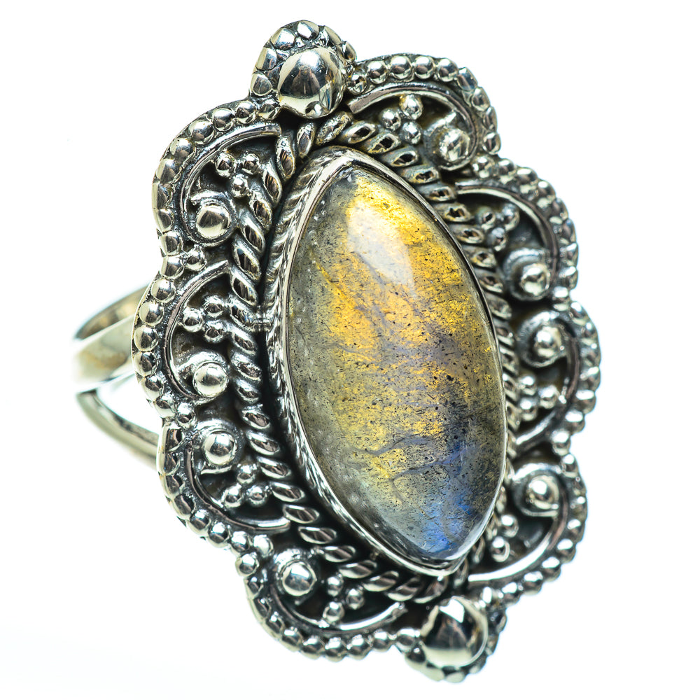 Labradorite Rings handcrafted by Anasilvercos - RING46234