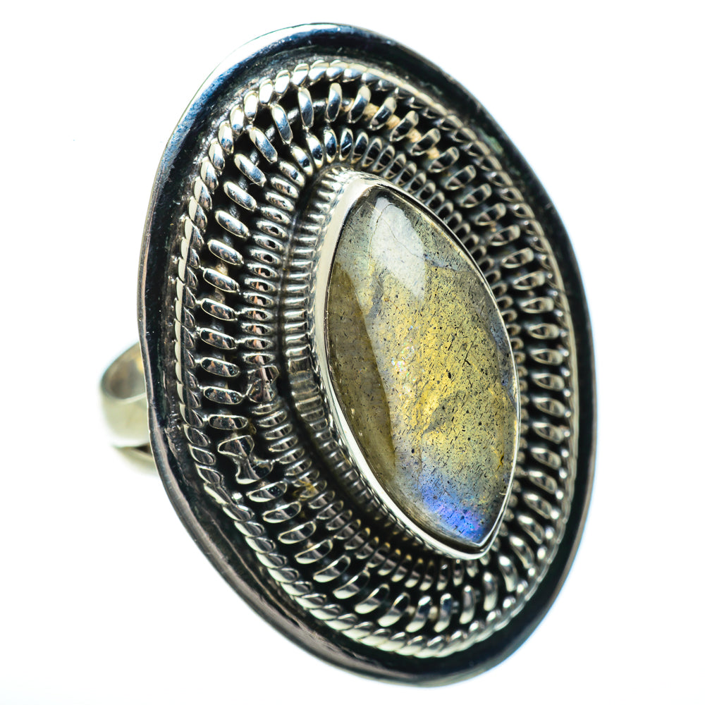 Labradorite Rings handcrafted by Anasilvercos - RING46272 - Photo 2