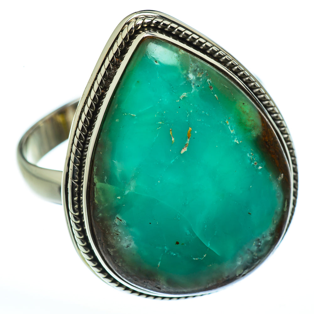 Chrysoprase Rings handcrafted by Anasilvercos - RING46273
