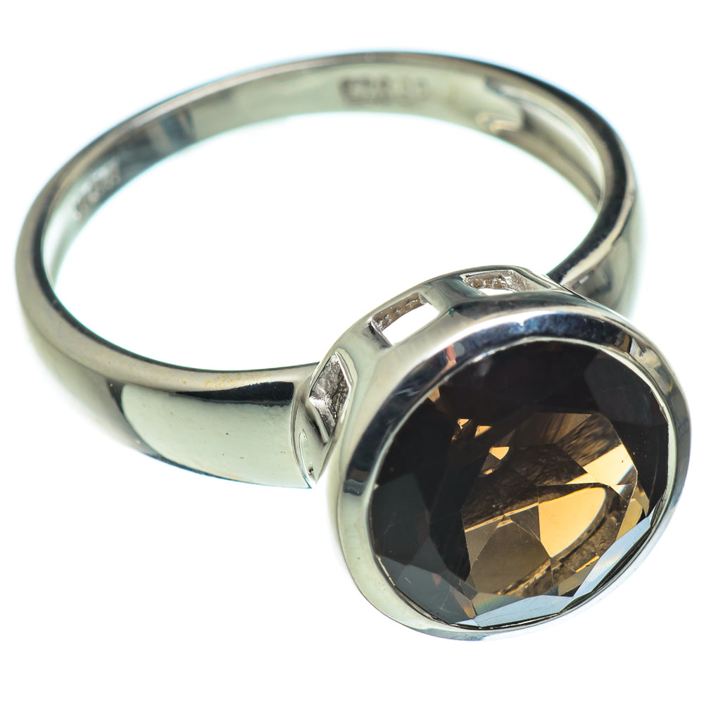Smoky Quartz Rings handcrafted by Anasilvercos - RING46419